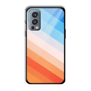 Colorful Stripes Customized Printed Glass Back Cover for OnePlus Nord 2