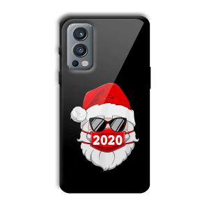 2020 Santa Customized Printed Glass Back Cover for OnePlus Nord 2