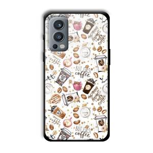 But Coffee First Customized Printed Glass Back Cover for OnePlus Nord 2