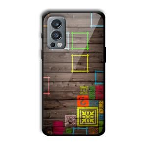 Wooden Pattern Customized Printed Glass Back Cover for OnePlus Nord 2