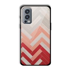 Light Red Customized Printed Glass Back Cover for OnePlus Nord 2
