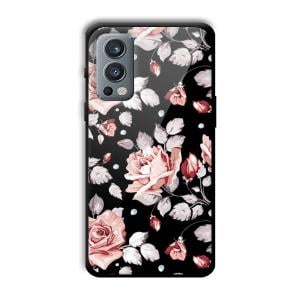Flowery Design Customized Printed Glass Back Cover for OnePlus Nord 2