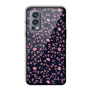 Little Pink Petals Customized Printed Glass Back Cover for OnePlus Nord 2