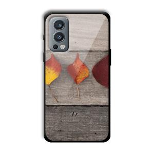 Rusty Leaves Customized Printed Glass Back Cover for OnePlus Nord 2