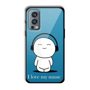 I Love my Music Customized Printed Glass Back Cover for OnePlus Nord 2