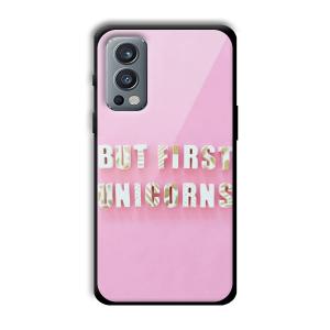 Unicorns Customized Printed Glass Back Cover for OnePlus Nord 2