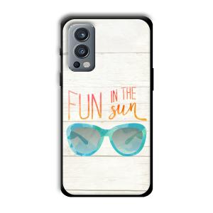 Fun in the Sun Customized Printed Glass Back Cover for OnePlus Nord 2