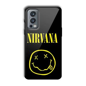 Nirvana Emoji Customized Printed Glass Back Cover for OnePlus Nord 2