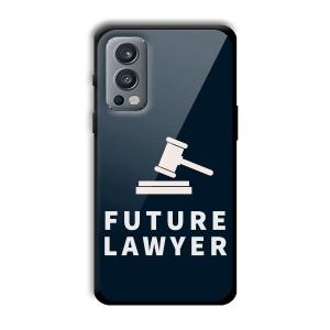 Future Lawyer Customized Printed Glass Back Cover for OnePlus Nord 2