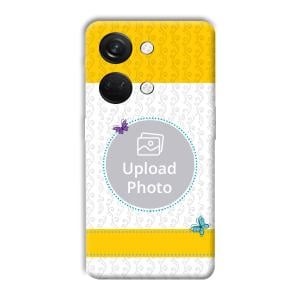 Butterflies & Yellow Customized Printed Back Cover for OnePlus