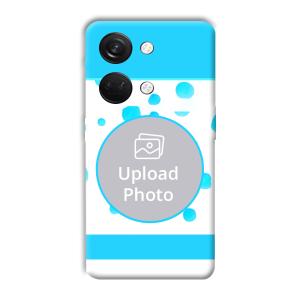 Bluish Customized Printed Back Cover for OnePlus