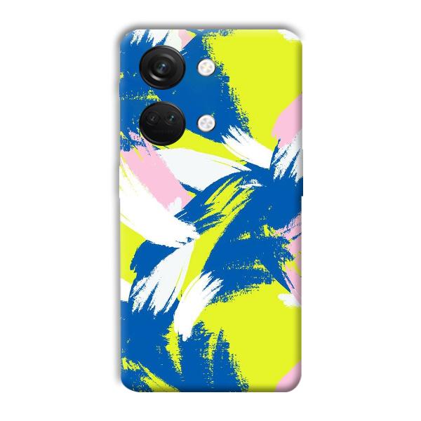 Blue White Pattern Phone Customized Printed Back Cover for OnePlus