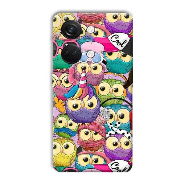 Colorful Owls Phone Customized Printed Back Cover for OnePlus
