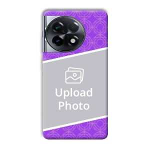 Purple Design Customized Printed Back Cover for OnePlus 11R