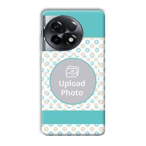 Blue Flowers Customized Printed Back Cover for OnePlus 11R