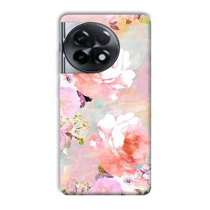 Floral Canvas Phone Customized Printed Back Cover for OnePlus 11R