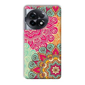 Floral Design Phone Customized Printed Back Cover for OnePlus 11R