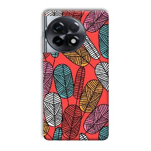 Lines and Leaves Phone Customized Printed Back Cover for OnePlus 11R