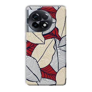 Leafy Pattern Phone Customized Printed Back Cover for OnePlus 11R