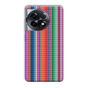 Fabric Pattern Phone Customized Printed Back Cover for OnePlus 11R