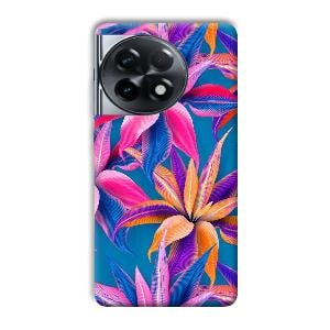 Aqautic Flowers Phone Customized Printed Back Cover for OnePlus 11R