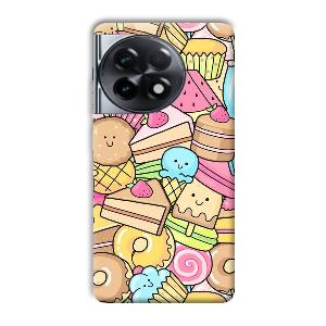 Love Desserts Phone Customized Printed Back Cover for OnePlus 11R