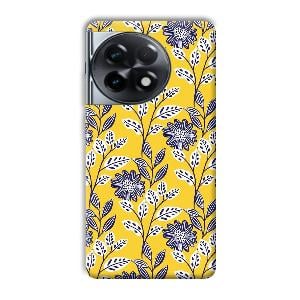 Yellow Fabric Design Phone Customized Printed Back Cover for OnePlus 11R