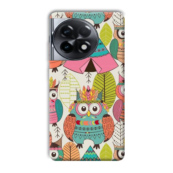 Fancy Owl Phone Customized Printed Back Cover for OnePlus 11R