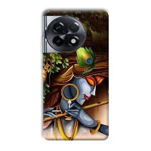 Krishna & Flute Phone Customized Printed Back Cover for OnePlus 11R