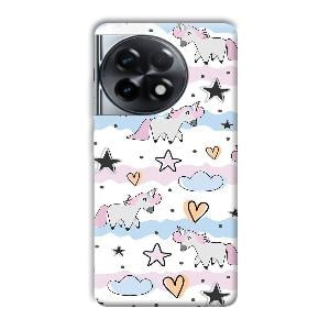 Unicorn Pattern Phone Customized Printed Back Cover for OnePlus 11R