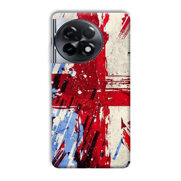 Red Cross Design Phone Customized Printed Back Cover for OnePlus 11R
