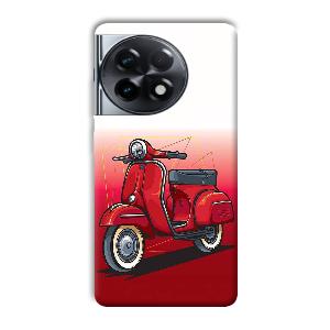 Red Scooter Phone Customized Printed Back Cover for OnePlus 11R
