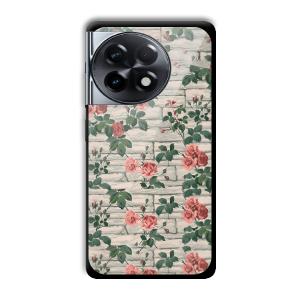 Flowers Customized Printed Glass Back Cover for OnePlus 11R
