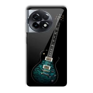 Neon Guitar Customized Printed Glass Back Cover for OnePlus