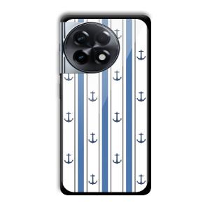 Sailor Anchors Customized Printed Glass Back Cover for OnePlus 11R