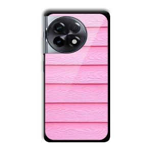 Pink Waves Customized Printed Glass Back Cover for OnePlus 11R