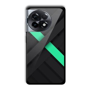 Green Cross Customized Printed Glass Back Cover for OnePlus 11R