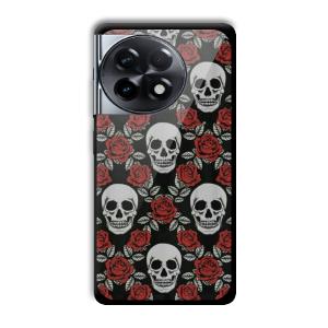 Red Skull Customized Printed Glass Back Cover for OnePlus