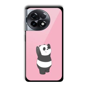 Pink Panda Customized Printed Glass Back Cover for OnePlus 11R