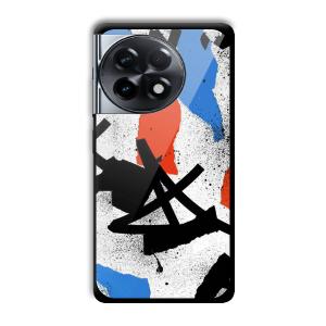 Abstract Graffiti Customized Printed Glass Back Cover for OnePlus