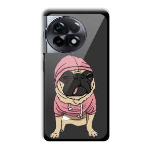 Cool Dog Customized Printed Glass Back Cover for OnePlus