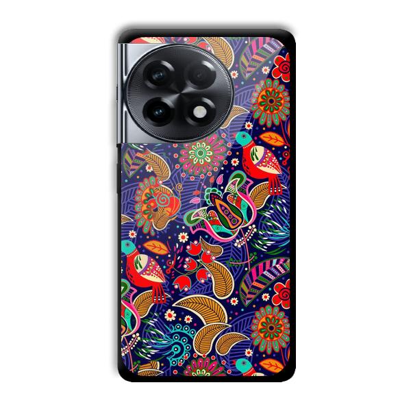 Animal Sketches Customized Printed Glass Back Cover for OnePlus