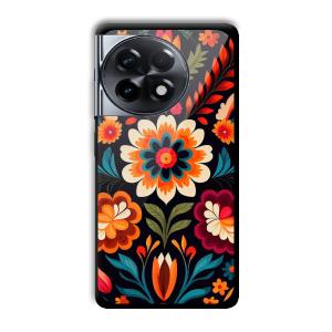 Flowers Customized Printed Glass Back Cover for OnePlus