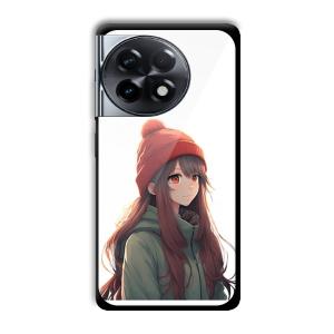 Little Girl Customized Printed Glass Back Cover for OnePlus