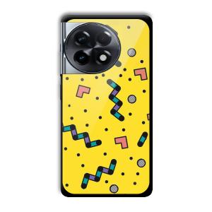 Yellow Game Customized Printed Glass Back Cover for OnePlus