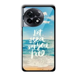 Let the Sea Set you Free Customized Printed Glass Back Cover for OnePlus