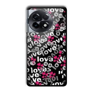 Love Customized Printed Glass Back Cover for OnePlus