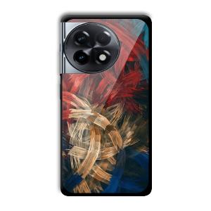 Painted Frame Customized Printed Glass Back Cover for OnePlus