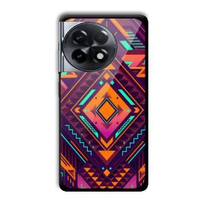 Purple Prism Customized Printed Glass Back Cover for OnePlus