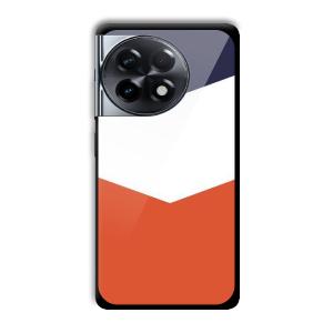 3 Colors Customized Printed Glass Back Cover for OnePlus